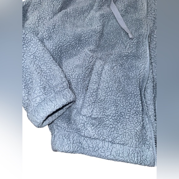 Aeropostale Cozy‎ Blue Sherpa Hoodie - Picture 4 of 8